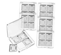 WRITWAA 6 Pezzi Scatola Di Ombretti Tavolozza Di Trucco Vuota Contenitori Di Ombretti Vuoti Vaschetta Dell'ombretto Vuota Padella Vuoto Tavolozza Vuota Per Il Trucco Transparent Plastica