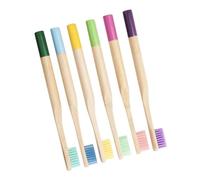 WRITWAA 6 Pezzi Spazzolini Denti Bamboo per Setole Morbide Ergonomico per e Naturale