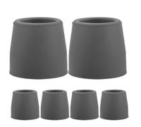 WRITWAA 6 piedini in gomma Walker, 28 mm/1" per sedie comode e sedie d | Piedini antiscivolo di ricambio per deambulatore, cuscinetti universali per sgabello da bagno e sedia da doccia per facilitar