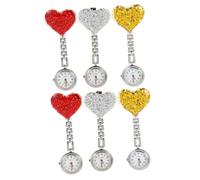 WRITWAA 6 Pz Orologio Da Infermiere Clip Infermieristica Orologio Da Bavero Orologi Da Donna Gli Infermieri Guardano Clip Da Bavero Sugli Orologi Materiale Della Cassa: Lega