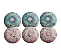 WRITWAA 6 Set Custodia Per Lenti a Contatto Strumento Di Rimozione Dei Contatti Porta Contatti Colorati Porta Lenti a Contatto Da Viaggio Caso Di Contatto Carino Plastica