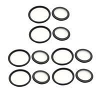 WRITWAA 6 Set diaframma dello per parti campana fonendoscopio accessori sostituzione delle coperture dello pvc Black