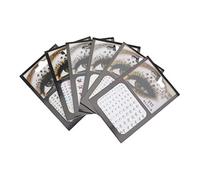 WRITWAA 6fogli Autoadesivi Per Viso Adesivi Per Occhi Brillanti Per Bar Feste Festival e Altre Speciali