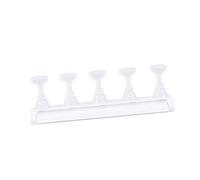 WRITWAA 6pezzi Espositore Per Unghie Finte Punte Supporto Magnetico in Cristallo Design Scacchiera Supporti e Base in Acrilico Per Nail Art e Strumentazione