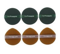 WRITWAA 6pezzi Piumino Per Trucco Viso Cuscino Per Cipria Per Trucco Piumino Per Cipria Viso Per e Corpo Cuscino Cosmetico Raccoglie Bene La Polvere Adatto Per Libera Per Corpo o Minerale