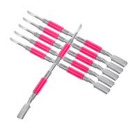 WRITWAA 6pezzi Spingi Cuticole in Acciaio Inossidabile Strumenti per Manicure e Pedicure Pulitore per Unghie Naturali e Finte per Cure Domestiche e Saloni Estetici