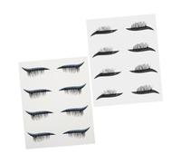 WRITWAA 8 Paia adesivi per il trucco degli occhi false lashes fake eyelashes nastro glitterato frustata decalcomanie per eyeliner da donna nastri adesivi per la degli occhi plastica