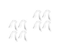 WRITWAA 8 pezzi Naselli in Silicone Morbido Antiscivolo per e Sole Supporto Naso Confortevole e Durevole Adatti e Adulti Trasparenti e Non Irritanti