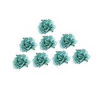 WRITWAA 8 Pezzi spilla rosa Rose perni arredamento del matrimonio garofani signora spose fermaglio spilla da abito rosa fermagli per fiori da donna Tessuti felpati Blue