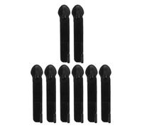 WRITWAA 8 Pezzi Tirazip per Cerniera Chiusura di Sicurezza Doppio Strato, Ricambio Testina Cerniera per Valigia Nera, Accessori Riparazione Bagagli per Viaggi Internazionali