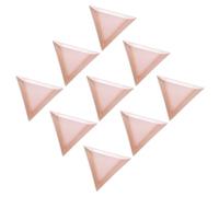 WRITWAA 80 Pezzi Nail Art Gioiello Vassoio Kit Manicure Unghia Gel Uv Fabbricazione Bancali Plastica Vassoi Portaoggetti Triangolari Vassoi Per Onicotecnico Rosa