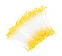 WRITWAA 800 Pezzi Filamenti Artificiali Gialli a Doppia Testa 2mm per | Finitura Opaca, Consistenza Realistica, Flessibili e Modellabili, per Cartoncini e Laboratori