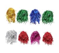 WRITWAA 8pezzi Colorata Per Lamine Di Stagnola Di Parrucche Iridescenti e Metalliche Parrucche Divertenti Per Addio Al Nubilato e Feste