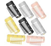 WRITWAA 8pezzi Fermagli in Metallo Per Parrucche Pettine e Forcine Denti Pettine e Perni Per Fissaggio Sicuro Clip Piccole e Invisibili Per Duraturo Accessori Per Creazione Di Parrucche e