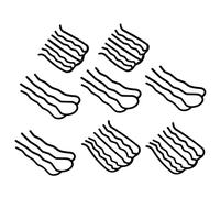 WRITWAA 8pezzi Pz Pettine per Capelli Forma di U Fermagli per Capelli in Metallo Pettini Laterali per Fermaglio