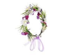 WRITWAA Accessori per boho Clip per di hawaiani da donna dei floreali di di compleanno Panno di outsourcing a Viola,porpora