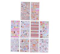 WRITWAA Adesivi Autoadesivi Stereo 3D Set da 10 Fogli Decorativi Fai da Te per Ragazzo Ragazza, Lettere e Animali della Foresta per Scrapbooking, Decorazione Cameretta e Festa Compleanno