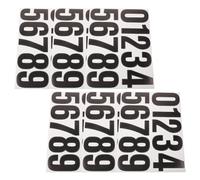 WRITWAA Adesivi Numerici Neri Autoadesivi per Cassetta Postale, 6 Fogli di Numeri Grandi in Materiale Adesivo Resistente e Lavorazione Fine per Decorazione e Classificazione