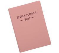 WRITWAA Agenda 2027 Elegante e Professionale A7 in Carta e Pu, Facile da Compilare e Anti-sanguinamento Inchiostro, per Lavoro e Viaggi, Formato Tascabile