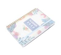 WRITWAA Agenda Mensile Accademica con Spirale Taccuino Note e Programmazione Giornaliera Leggera e Portatile Copertina Protettiva Elegante per Studenti e Uso Quotidiano