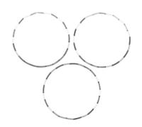 WRITWAA Anelli Distanziatori Movimento Orologio 3 Pezzi Inserto Supporto Base per Montaggio Fai da Te, Accessori per Riparazione Orologi da Polso Uomo