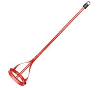 WRITWAA Asta Miscelatrice per Trapano, Frusta Miscelatore, Acciaio, Impugnatura Esagonale, per Miscelare Stucco in Polvere e Vernice Rossa, Decorazione e Home Furnishing