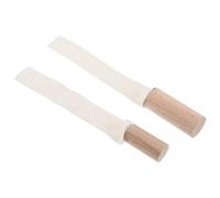 WRITWAA Attrezzi per Modellare Argilla 2 Pezzi Strisce in Pelle Scamosciata Versatili per Rifinire e Lucidare Argilla per Ceramica Fai da Te