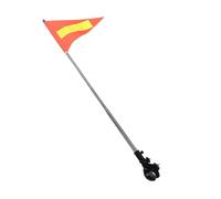 WRITWAA Bandiera e Alta Visibilità di Sicurezza per Kayak e Canoe in Poliestere con Asta in Acciaio Inox Retrattile 153cm, Design Portatile per Attività Outdoor e Viaggi