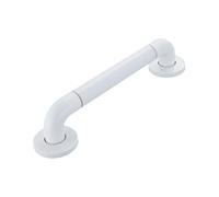 WRITWAA Barra di Sostegno Maniglione Sicurezza per Bagno in Acciaio Inossidabile e Abs Bianco Stabilità Aggiuntiva, Aiuto Pratico per Toilette e Prevenzione Cadute per Anziani
