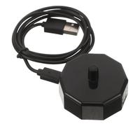 WRITWAA Base di Ricarica con Base Antiscivolo Espansa per Spazzolino Elettrico in Plastica Nera e Cavo Rinforzato Resistente alle Piegature, per Bagno