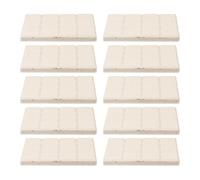 WRITWAA Basi in Ceramica per Frammenti di Corallo 10 Pezzi Supporti Quadrati Resistenti per Riproduzione Coralli in Acquario Piccoli e Durevoli per Decorazione Barriera Corallina