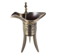 WRITWAA Bicchiere da Liquore Comodo da Tenere e Design Semplice ed Elegante Vintage in Metallo Superficie Liscia per Pomeriggio Tè e Riunioni tra Amici
