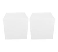 WRITWAA Blocchi di Polistirolo ad Alta Densità 2 Pezzi 20x20x20 Cm per Scolpire e Decorare, Schiuma Espansa Bianca Stabilità Strutturale e Supporto Affidabile per Progetti Fai da Te