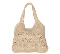 WRITWAA Borsa da spiaggia estiva in paglia: borse a tracolla da spiaggia intrecciate a mano, graziose borse da vacanza per viaggi all'aperto, picnic e altro ancora.