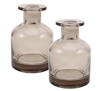 WRITWAA Bottiglie per Diffusore di Oli Essenziali in Vetro Ambrato da 150 Ml Set da 2 Contenitori Vuoti Ricaricabili per Bastoncini di Giunco Diffusore per Aromaterapia e Decorazioni