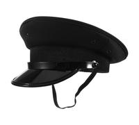 WRITWAA Cappello da capotreno, berretto da macchinista, accessorio fotografico, accessorio per capelli vintage da ferroviere per cosplay, sfilate, eventi, circonferenza della testa 57 cm