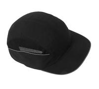 WRITWAA Casco con Design Resistente Agli Urti e Materiale in Nylon con Certificazione En 812 Antinfortunistica Nero per Manutenzione Elettrica e Cantieri Edili