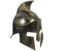 WRITWAA Casco da Soldato Dell'antica Roma Medievale in Plastica Leggera, Accessorio Costume Vintage Realistico per Halloween e Feste, Copricapo Decorativo per Adulti Uomo e Donna