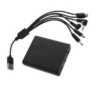 WRITWAA Cassetta di Sicurezza con Alimentatore Esterno 6 Jack e Batteria di Emergenza Alimentazione di Riserva per Serrature Elettroniche e Giocattoli Scatola di Alimentazione a