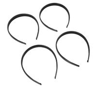 WRITWAA Cerchietti per Chioma Neri in Pu 2 Pezzi Fascia Donna Chioma Comoda e Resistente Adatta per Uso Quotidiano e Lavoro Stile Moderno e Minimalista