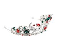 WRITWAA Cerchietto Corona in Lega Argento a Tema Renna con Cristalli per Donne, Accessorio Comodo per Feste a Tema e Celebrazioni Festive