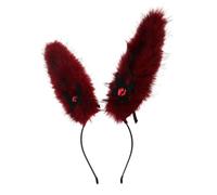 WRITWAA Cerchietto di Halloween con Orecchie di Coniglietto e Occhio di Demone Fascia per Capelli con Orecchie di Coniglietto e Occhio di Demone Accessorio per Costumi da Festa per Travest