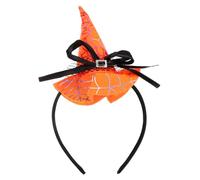 WRITWAA Cerchietto Strega Halloween in Plastico Leggero per Feste Creative e Cosplay Color Arancia