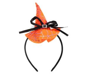 WRITWAA Cerchietto Strega Halloween in Plastico Leggero per Feste Creative e Cosplay Color Arancia