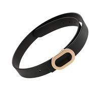 WRITWAA Cintura Nera Per Donna Con Fibbia Rotonda Elegante Regolabile e Versatile Accessorio Per Jeans e Completi Comfort e Stile Per Ogni Occasione