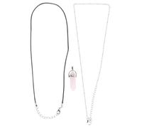 WRITWAA Ciondolo in Agata Rosa Naturale per Creazione Collane con Catena Appendibile, Design Creativo e Delicato, per Fai da Te e Cosplay, Confezione da 2 Pezzi