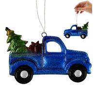 WRITWAA Ciondolo Natalizio per Auto, Ornamento in Ferro Blu per La Decorazione Della Casa, Design Casuale per Carro Attrezzi