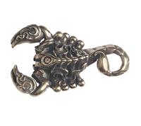 WRITWAA Ciondolo Portachiavi Scorpione Retrò in Rame, Charm DIY