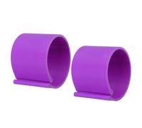 WRITWAA Clip Porta Pezzi per Tela Artistica 2 Pezzi in Plastica Resistente Anello Porta Poster Anti-Arricciamento Piccolo Viola Organizer per Tele da Pittura e Poster per Uso Creativo e