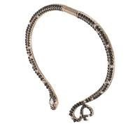 WRITWAA Collana Choker Donna Serpente in Lega Regolabile Pietre Nere, Elegante Girocollo Moda come Regalo per Donne e Ragazze